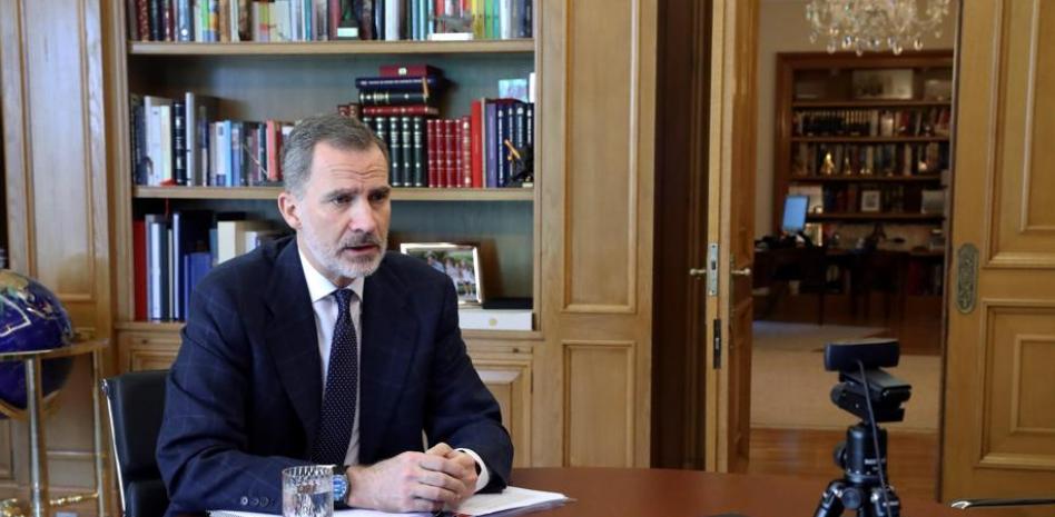 El Rey afirma que las autoridades están haciendo lo posible por solucionar los efectos de Filomena