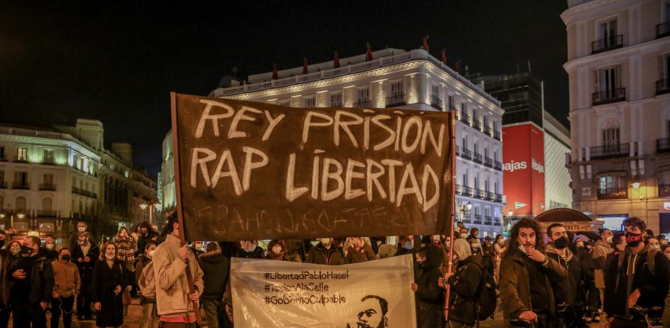 Segunda noche de altercados violentos en Madrid por el encarcelamiento de Hasél