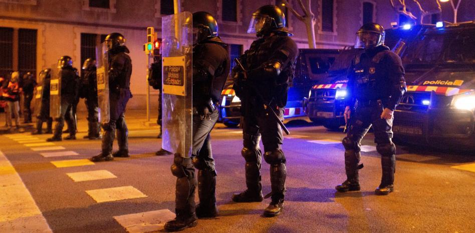 Las protestas pierden fuerza en la octava jornada de movilización en Barcelona