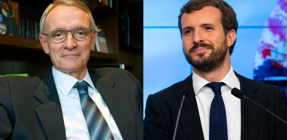 Pablo Casado y el economista Antón Costas debaten sobre la desigualdad