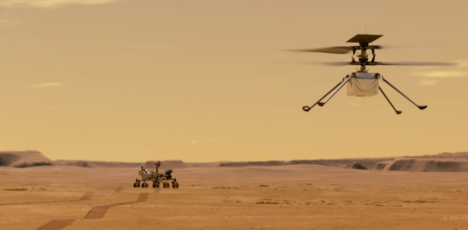Así es el helicóptero Ingenuity que volará por la superficie de Marte