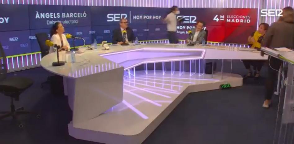 Pablo Iglesias abandona el debate de la SER tras la negativa de Monasterio a condenar las amenazas