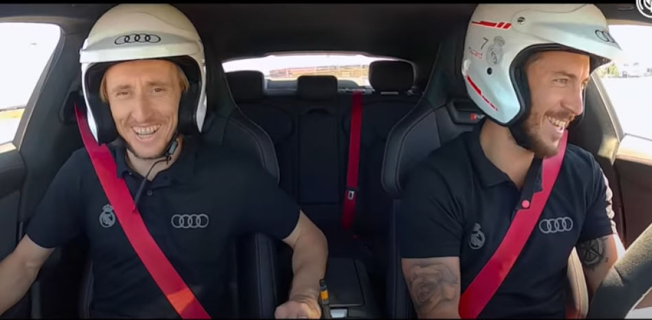 Los jugadores del Real Madrid terminan la temporada pilotando el nuevo Audi e-tron GT