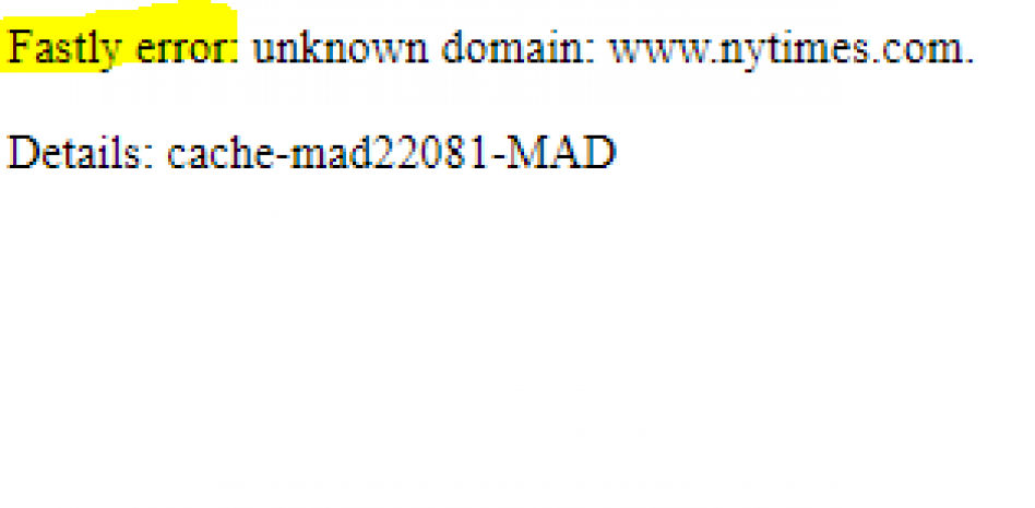 La caída de Fastly, un gran proveedor de internet, provoca un apagón informativo global