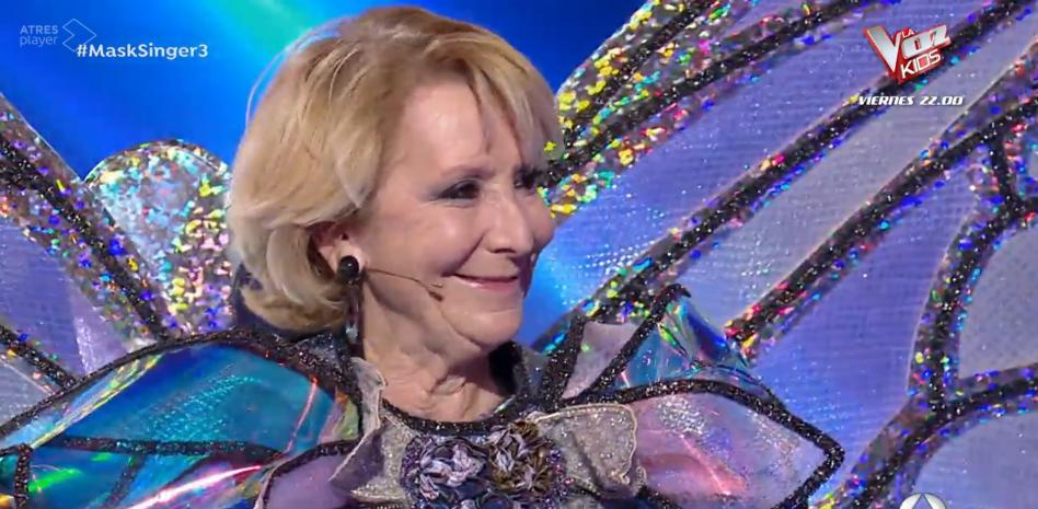 Esperanza Aguirre deja en shock a España tras ser desenmascarada en Mask Singer