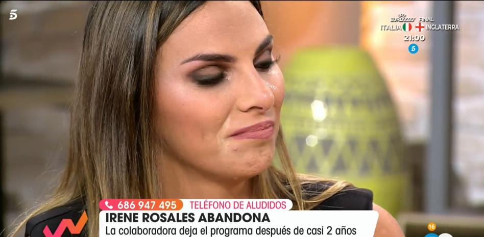 Irene Rosales abandona 'Viva la vida' y anuncia que deja la televisión