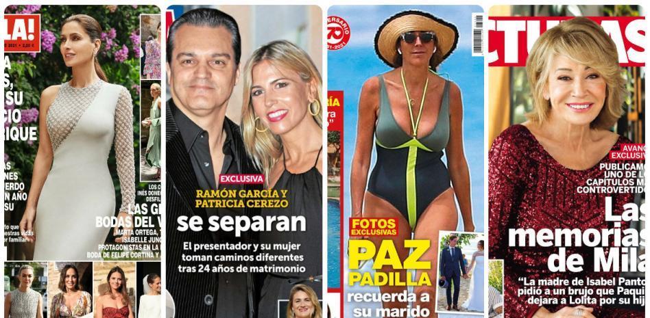 Paloma Cuevas, Ramón García, Paz Padilla y Mila Ximénez protagonizan las portadas