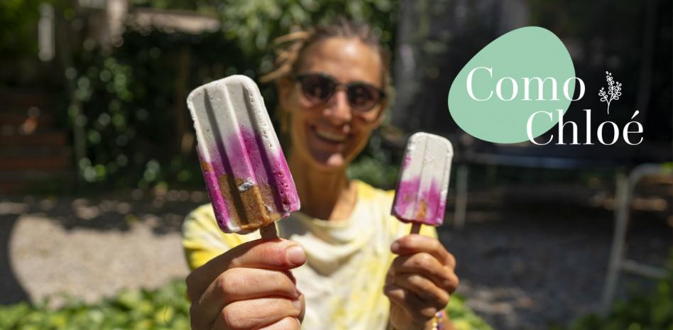 Prepara la receta de helados de yogur "tie dye" más divertida 'ComoChloé'