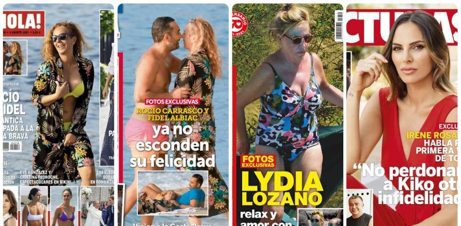 Rocío Carrasco, Irene Rosales y Lydia Lozano protagonizan las portadas