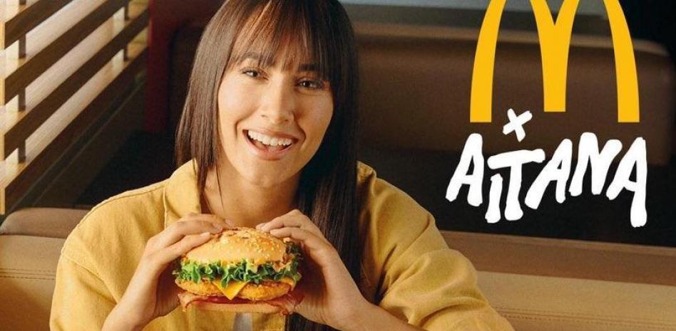 Aitana confiesa que no podría comerse su propio menú de McDonald's porque es celíaca