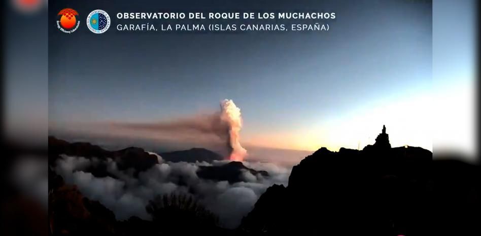 El time-lapse de la erupción del volcán Cumbre Vieja de La Palma