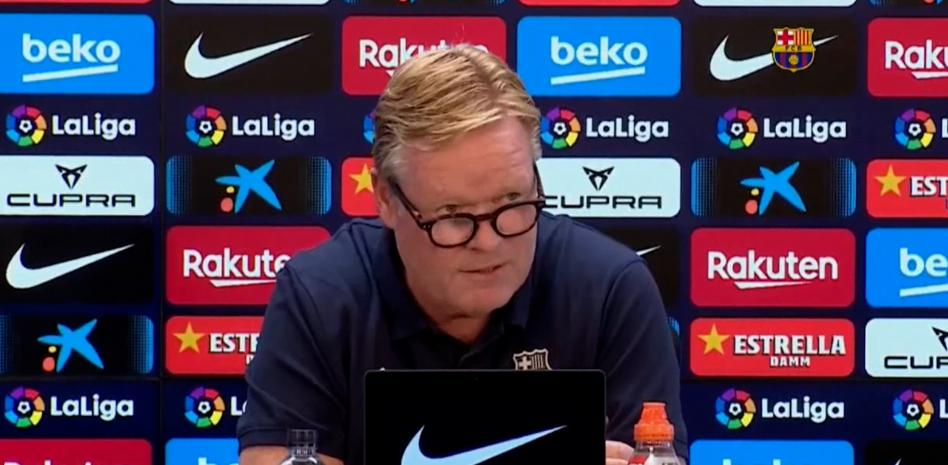Koeman se defiende leyendo un comunicado y no acepta preguntas
