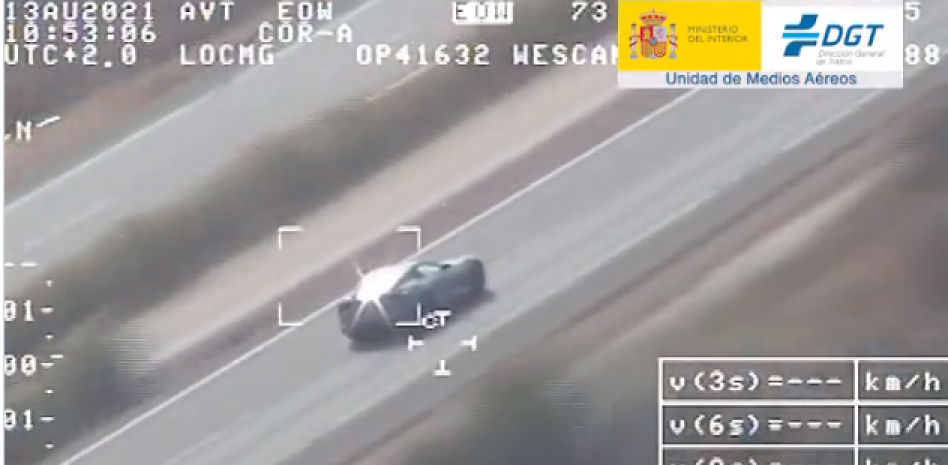 La sorprendente reacción en Twitter a un conductor cazado por la DGT a 250 km/h