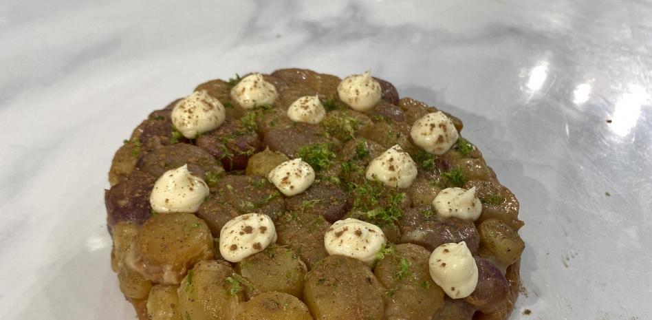 Aprende a preparar esta original tatin de uvas de Miquel Antoja