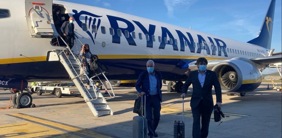 Puigdemont llega a Cerdeña para preparar la vista por la euroorden