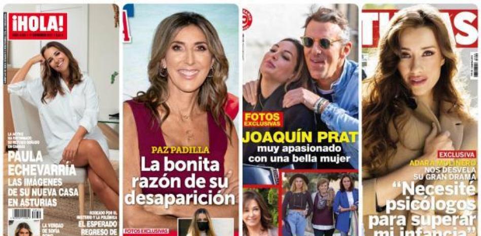 Paula Echevarría, Paz Padilla, Joaquín Prat y Adara protagonizan las portadas