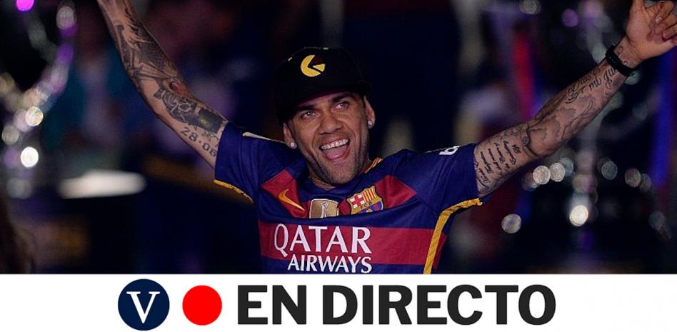 El Barça presenta a Dani Alves, en streaming