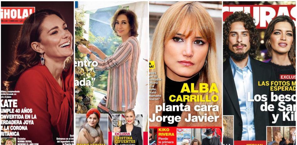 Kate Middleton, Ana Rosa, Alba Carrillo y Sara Carbonero con Kiki Morente protagonizan las portadas del corazón