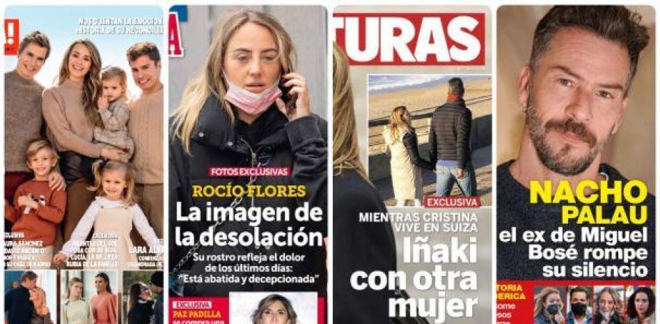 Carlos Baute, Rocío Flores, Nacho Palau e Iñaki Urdangarin protagonizan las portadas