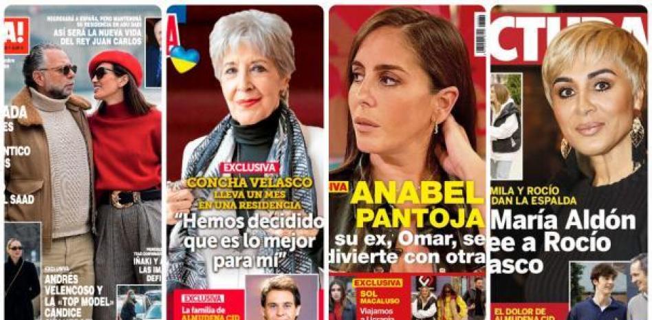 Nieves Álvarez, Concha Velasco, Anabel Pantoja y Ana Mª Aldón protagonizan las portadas