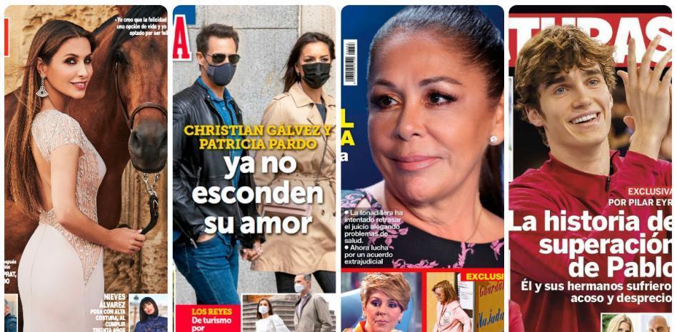 Paloma Cuevas, Christian Gálvez con Patricia Pardo, Isabel Pantoja y Pablo Urdangarin protagonizan las portadas