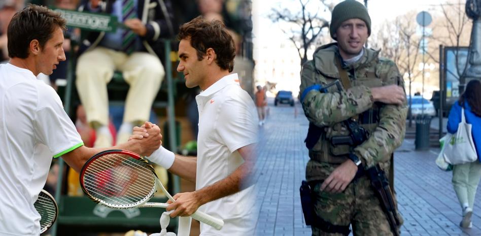 Cambiar la raqueta por un fusil: el tenista ucraniano que defiende Kyiv