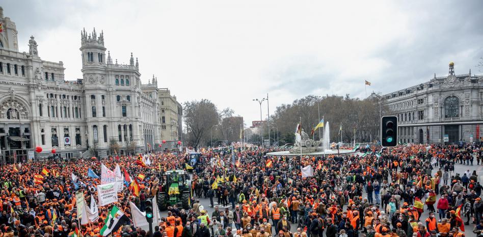El medio rural clama por sus derechos en su mayor marcha tras la pandemia en plena guerra de Ucrania