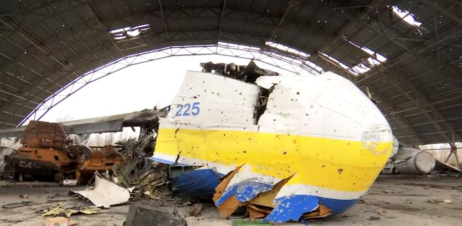 El avión más grande del mundo, destruido en un ataque ruso