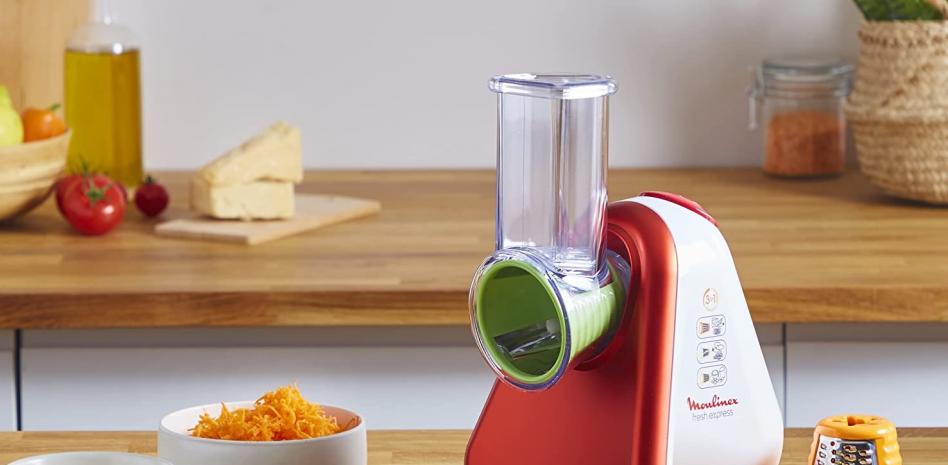 Pon el 'turbo' haciendo ensaladas con el rallador eléctrico Moulinex rebajado un 57% en Lidl