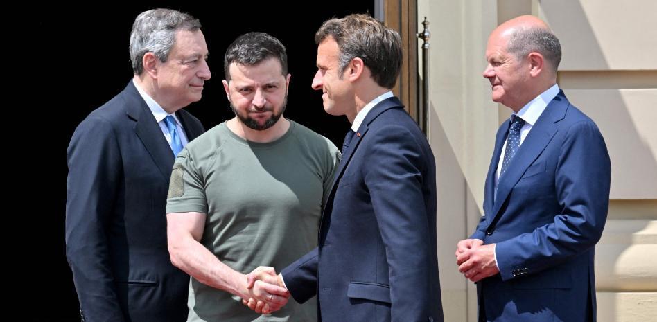Scholz, Macron y Draghi abren a Ucrania las puertas de la UE