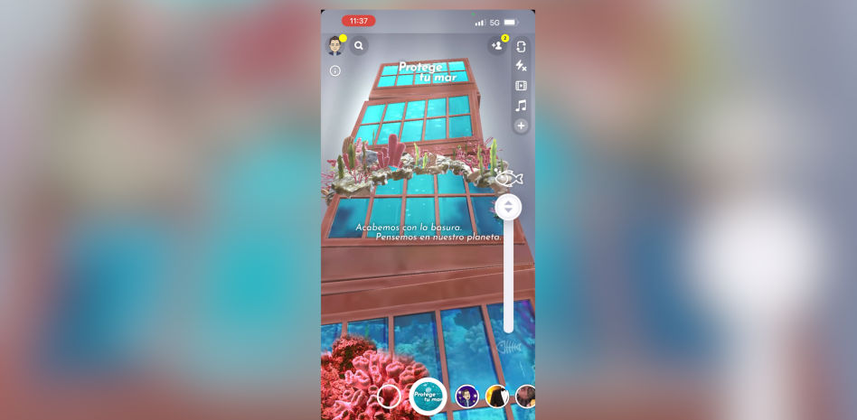 Snapchat: realidad aumentada en la Barceloneta