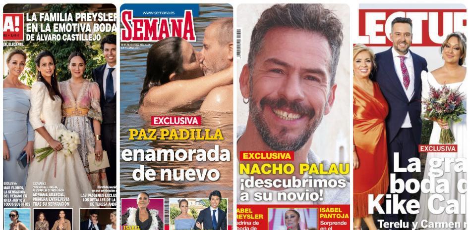 Isabel Preysler, Paz Padilla, Nacho Palau y Kike Calleja protagonizan las portadas