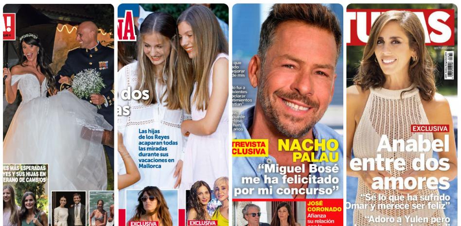 Sonia Ferrer, Leonor y Sofía, Nacho Palau y Anabel Pantoja protagonizan las portadas