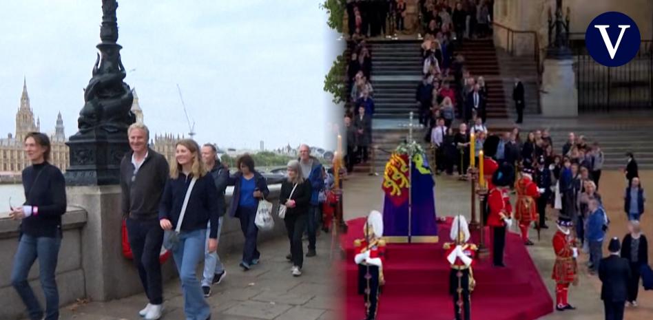 Se reabre la cola para acceder a la capilla ardiente de Isabel II con 24 horas de espera