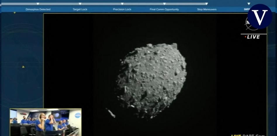 Primeras imágenes del impacto de la nave DART contra un asteroide