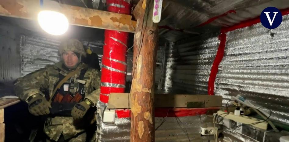 Bajamos a un búnker en una trinchera ucraniana: “El invierno en el Donbass es un infierno”