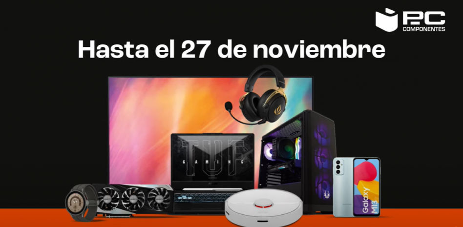 El Black Friday llega a PcComponentes con grandes ofertas en auriculares, portátiles, móviles, aspiradoras...