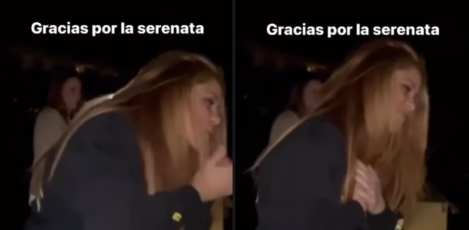 Shakira agradece el detalle de unos fans que fueron a cantarle una "serenata" a su casa
