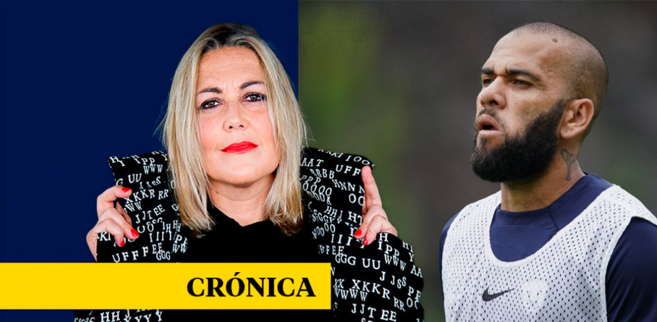 Al salir del Sutton, Dani Alves pasó junto a la víctima, que estaba siendo atendida por el jefe de sala