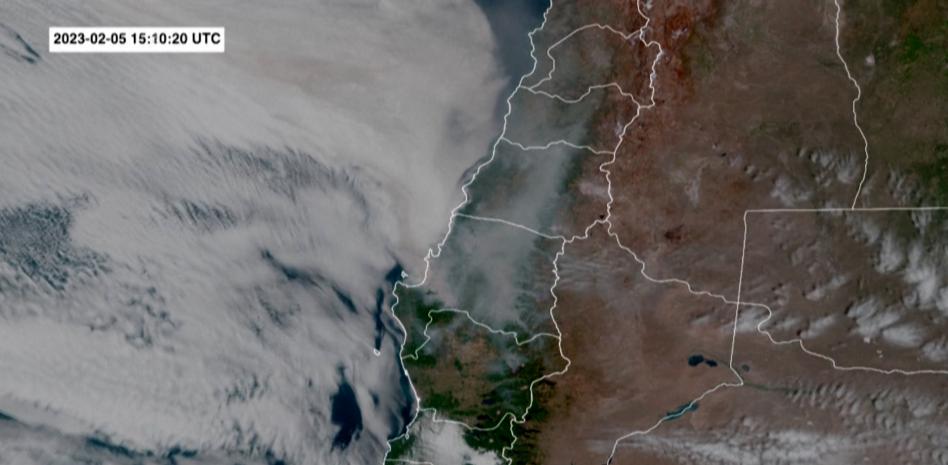 Un timelapse de imágenes satélite muestra la devastación de los incendios forestales de Chile