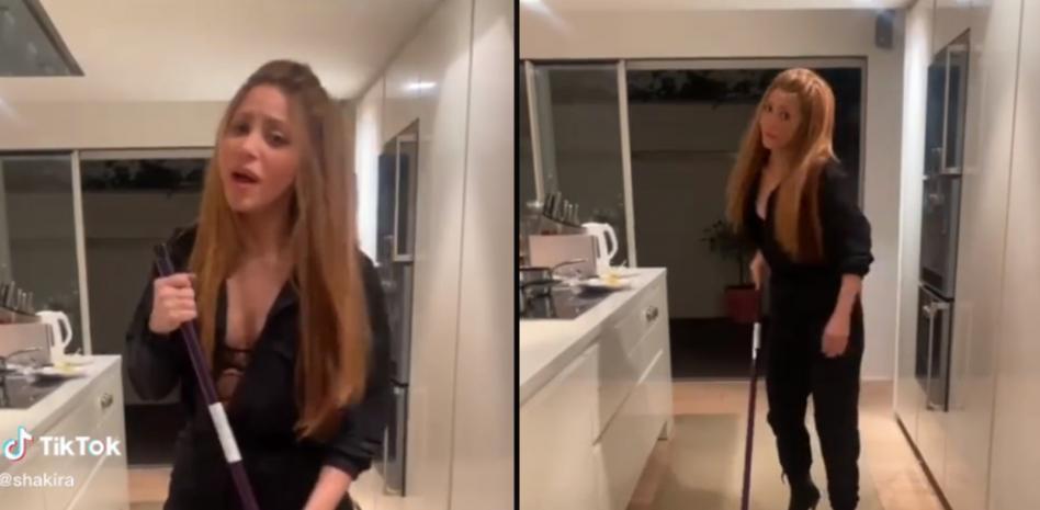 Shakira celebra San Valentín cantando en su cocina "I might kill my ex" (mataría a mi ex)