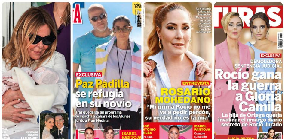 Ana Obregón, Paz Padilla, Rosario Mohedano y Rocío Carrasco protagonizan las portadas