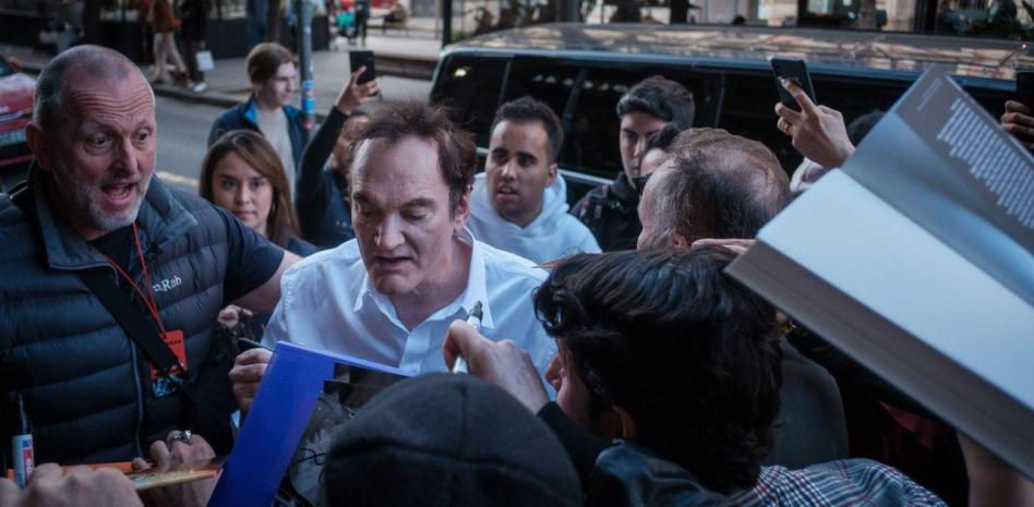 Quentin Tarantino, aclamado por los fans en Barcelona