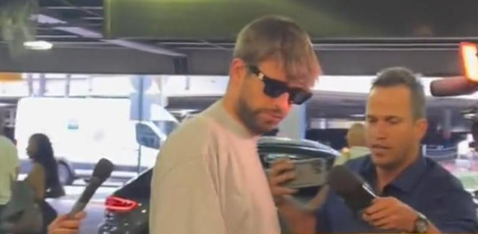 Gerard Piqué llega a Miami con cara de pocos amigos para visitar a sus hijos