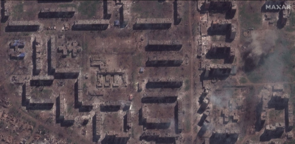 El antes y después de Bajmut captado por un satélite muestra su devastación en un año