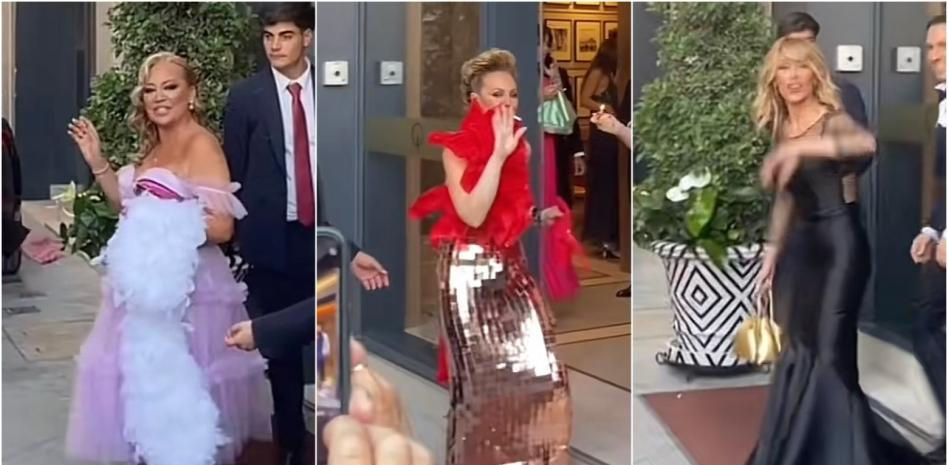 Belén Esteban, Rocío Carrasco y Emma García disfrutan de un baño de multitudes de sus fans en Sevilla