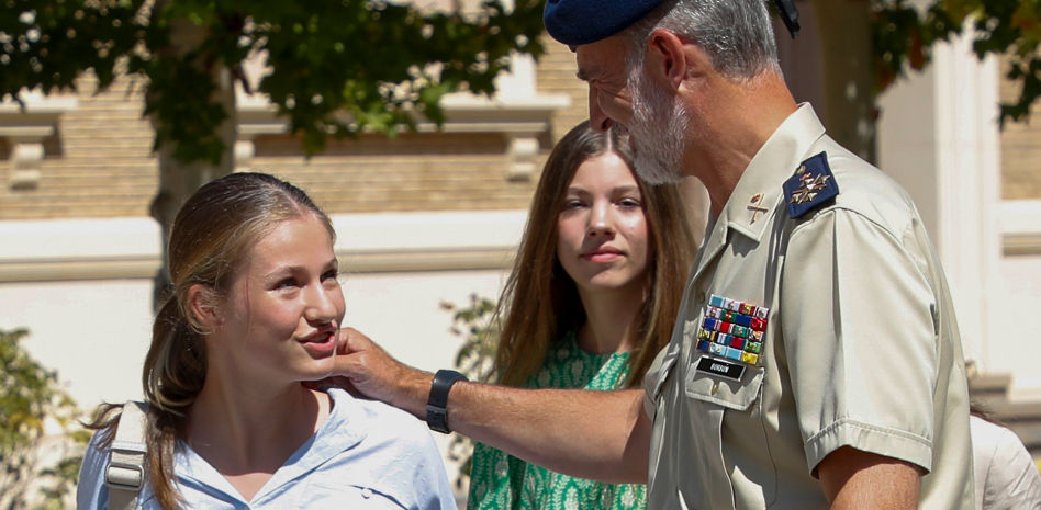 La princesa Leonor ingresa en la Academia General Militar de Zaragoza "con muchas ganas"