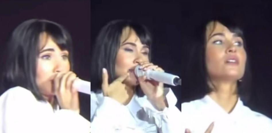Aitana y su percance en pleno concierto en Barcelona: "A lo mejor me he partido el labio"