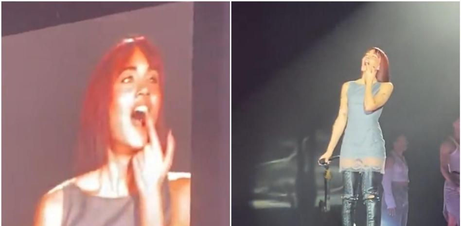 Aitana se rompe de nuevo un diente en pleno concierto