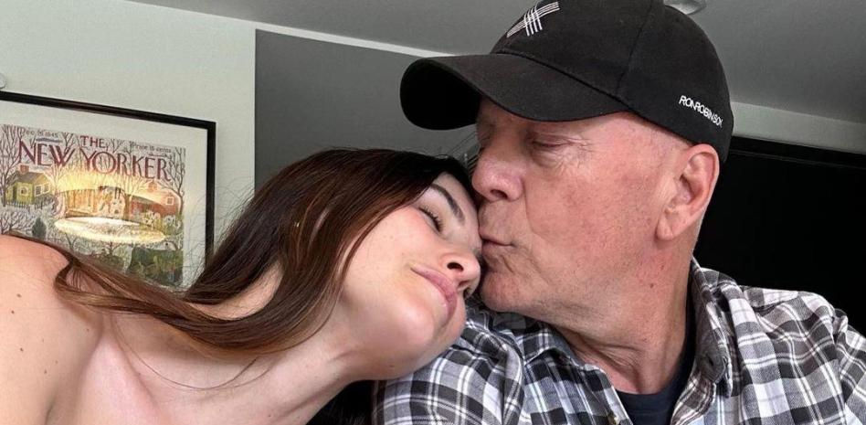 La hija de Bruce Willis muestra cariño a su padre en unas imágenes inéditas